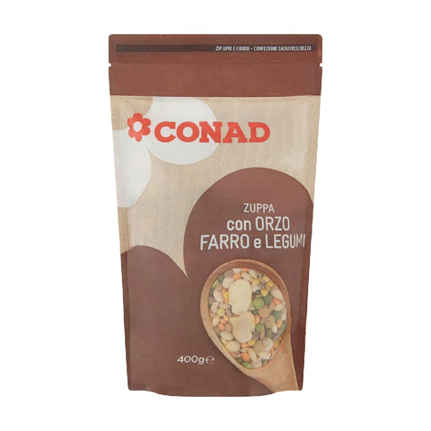 Zuppa con Orzo Farro e Legumi Conad 400g