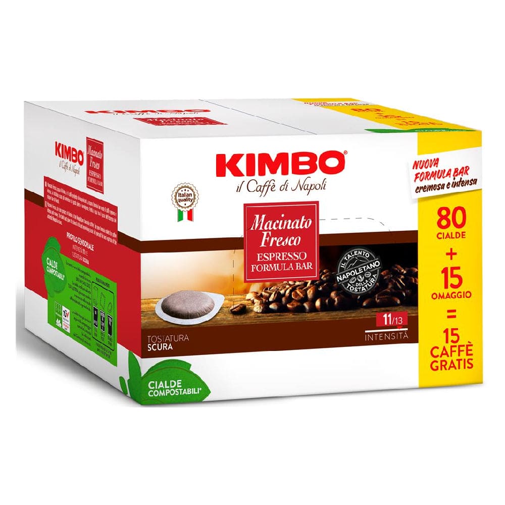 Cialde per Caffè macinato fresco Kimbo 80+15 pz – Gresy