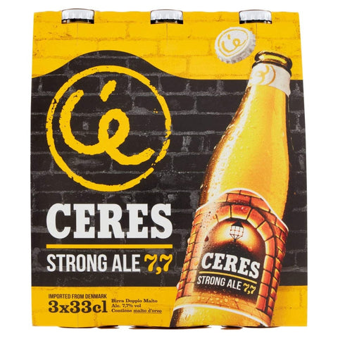 Ceres Birra Strong Ale Doppio Malto Pacco da 3 x 33 CL