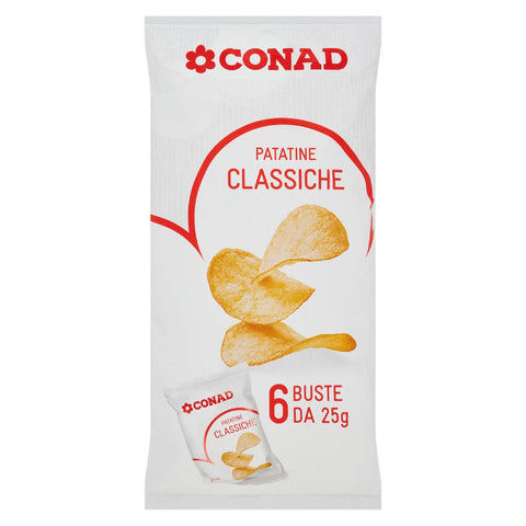 Patatine Classiche Conad Multipack 25g X6