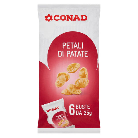 Patatine Petali di Patate Conad Multipack 25g X6