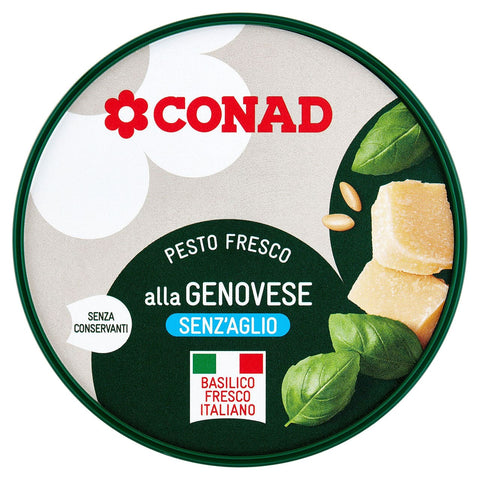 Pesto fresco alla genovese senza aglio conad 150gr
