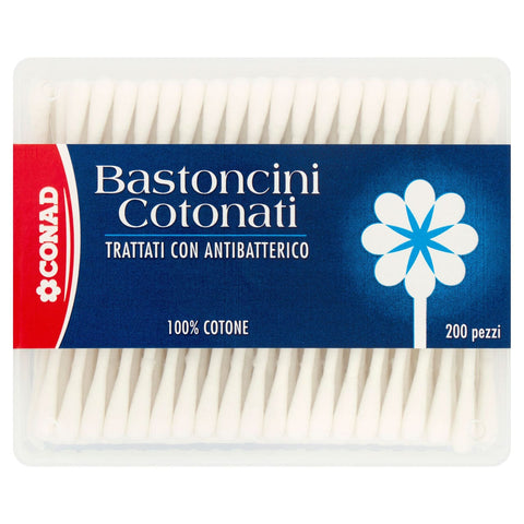 Bastoncini cotonati Cotton Fioc Conad 200pz