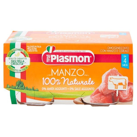 Omogeneizzato manzo Plasmon 80gr X2