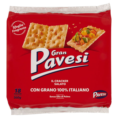 Crackers salati Gran Pavesi 18 pezzi
