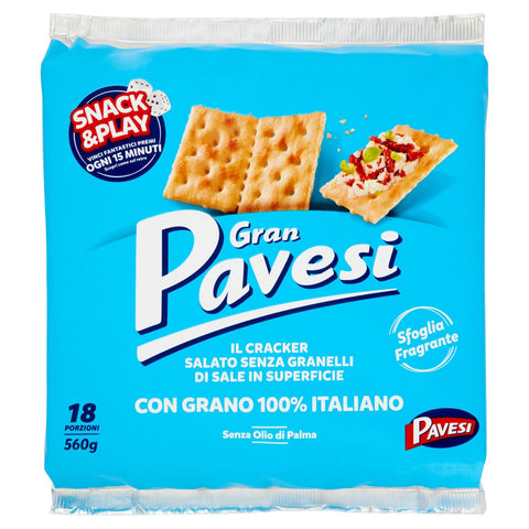 Crackers non salati Gran Pavesi 18 pezzi