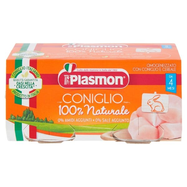 Omogeneizzati coniglio Plasmon 80gr X2 – Gresy