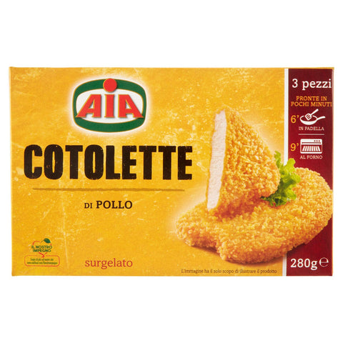 Cotolette di pollo surgelati Aia 3 pezzi