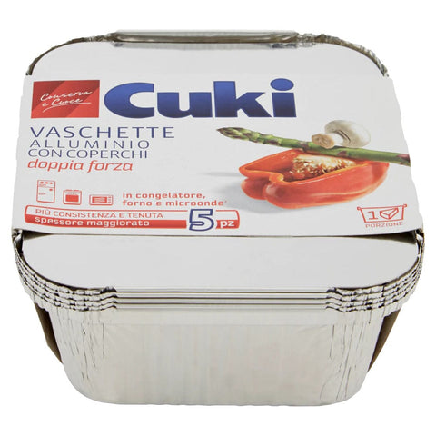 Vaschetta Cuki Da 5 Pezzi Con Coperchio 1 Porzione