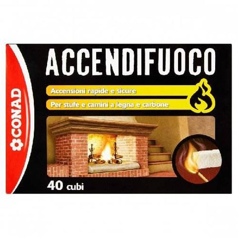 Accendifuoco conad conf. da 40 cubi