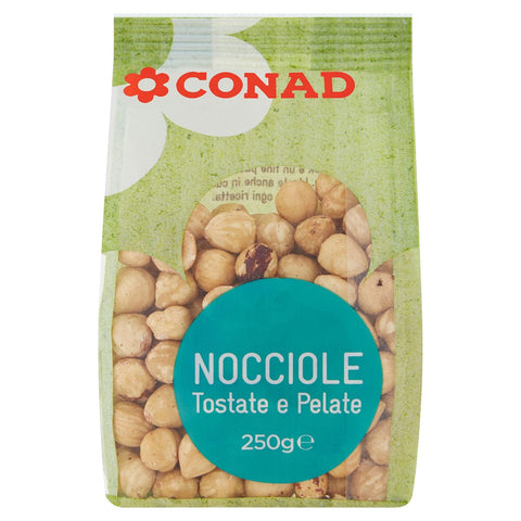 Nocciole tostate e pelate Conad 250gr