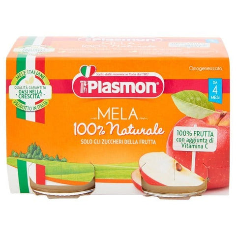 Omogeneizzato mela Plasmon 104gr X2