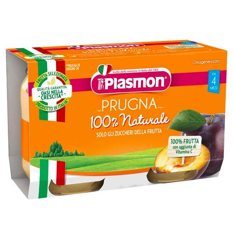 Omogeneizzato prugna Plasmon 104gr X2