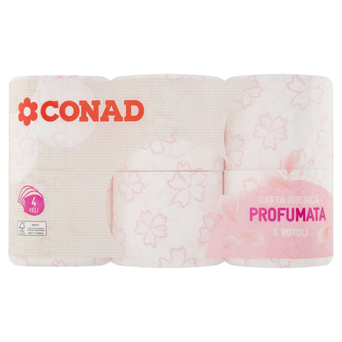 Carta igienica profumata Conad X6 rotoli