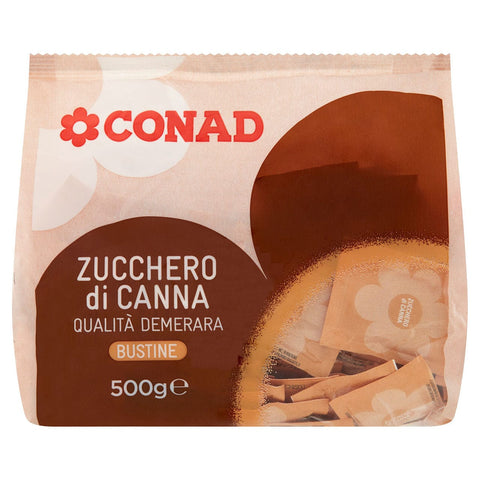Zucchero di canna bustine da 500gr Conad
