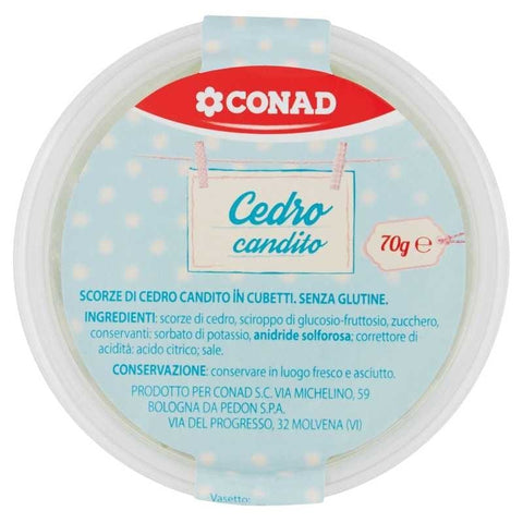 Cedro a cubetti candito Conad 70gr