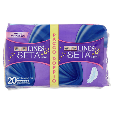 Assorbenti lines seta ultra ali notte x20