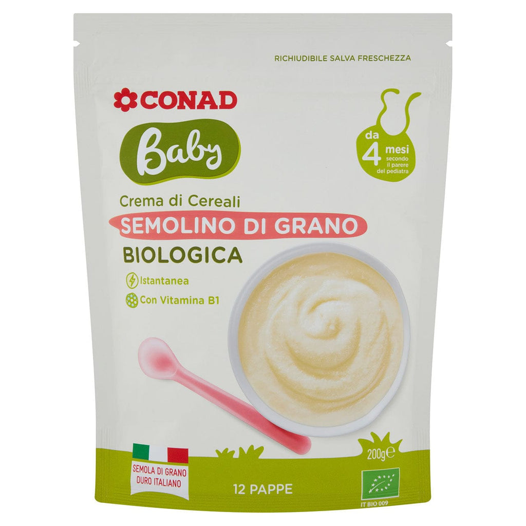 Crema di semolino di grano Bio baby Conad 12 pappe – Gresy