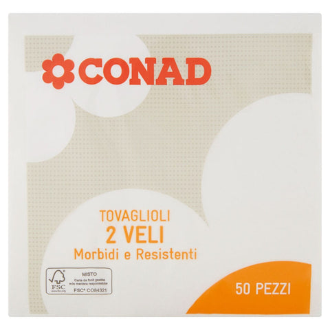 Tovaglioli Bianchi 2 Veli 38X38X50