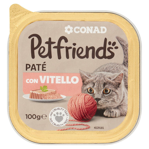 Patè per gatto con vitello Conad 100gr