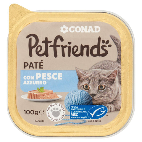 Patè per gatto con pesce azzurro Conad 100gr