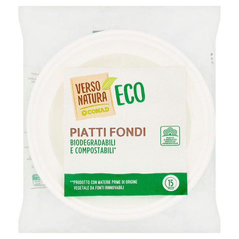 Piatti Fondi Bio Verso Natura Conad 15 Pezzi