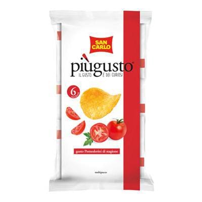 Patatine Più Gusto Pomodorini Di Stagione San Carlo 25 G X6