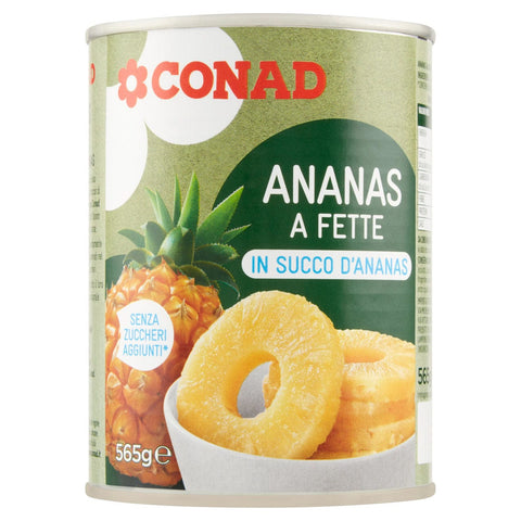 Ananas a fette sciroppate 565 gr Conad