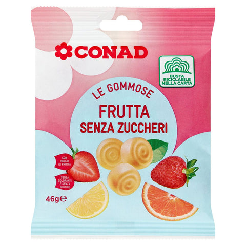 Caramelle gommose a frutta senza zuccheri 46gr