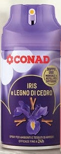 CONAD Spray per ambienti e tessuti di arredo Iris e Legno di Cedro 250 ML