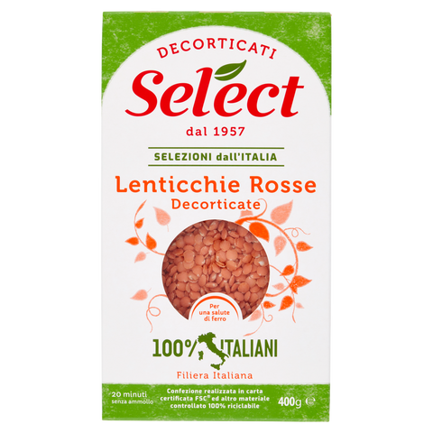 Select Lenticchie Rosse Decorticate 400 g