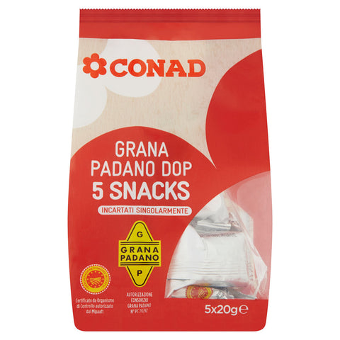 CONAD Snack Grana Padano 5x20 GR