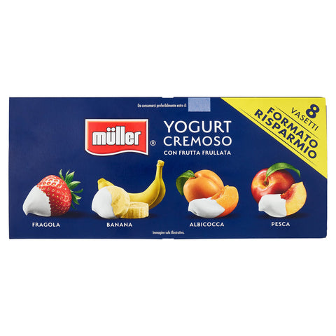 MULLER 8 vasetti yogurt frutta 8 x 125 GR