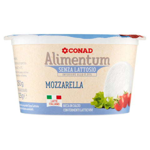 CONAD ALIMENTUM Mozzarella senza lattosio 250 GR