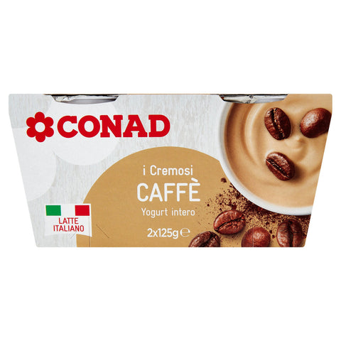 CONAD Yogurt cremoso caffè 2x125 GR