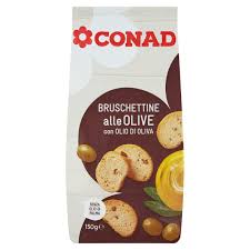 CONAD bruschette alle olive con olio di oliva 150 GR