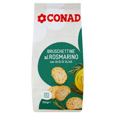 CONAD bruschette al rosmarino con olio di oliva 150 GR