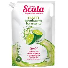SCALA Detersivo piatti igienizzane sgrassante 2 LT