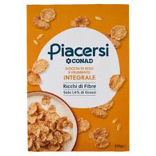 CONAD PIACERSI Fiocchi di riso e frumento integrale 375 GR