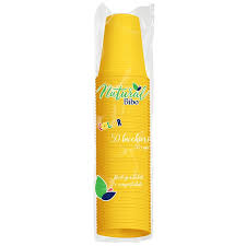 BIBO Natural color Bicchieri Gialli 50 pezzi