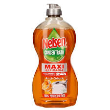 NELSEN detersivo stoviglie concentrato antiodore sgrassante aceto 450 ML