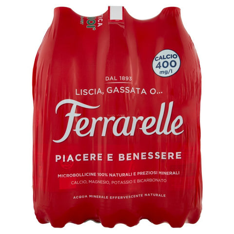 Acqua Ferrarelle effervescente naturale 6 x 1,5l