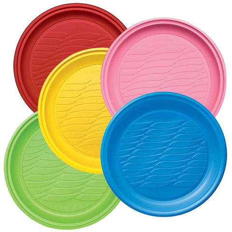 BIBO Natural piatti piani colorati 20 pezzi