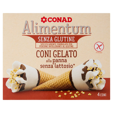 CONAD ALIMENTUM Cono gelato classico 4 porzioni