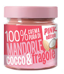EUROFOOD Crema pura 100% mandorle, cocco e fragole 175 GR