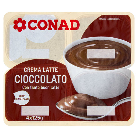 CONAD Crema Latte Cioccolato 4x125 GR
