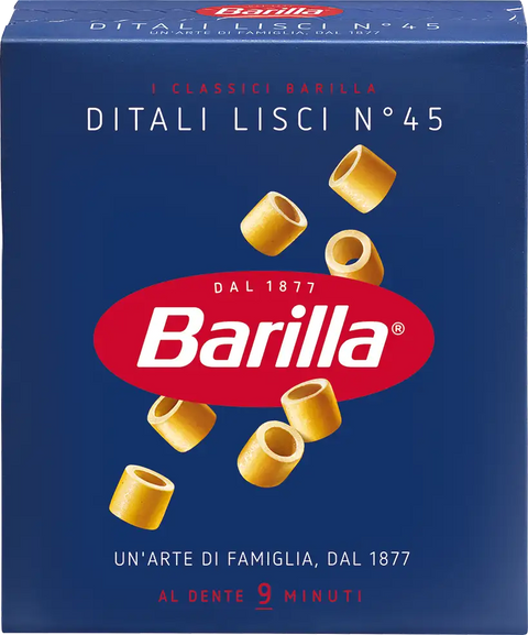 BARILLA DITALI LISCI 500 GR