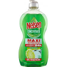 NELSEN detersivo stoviglie concentrato antiodore sgrassante limone 450 ML