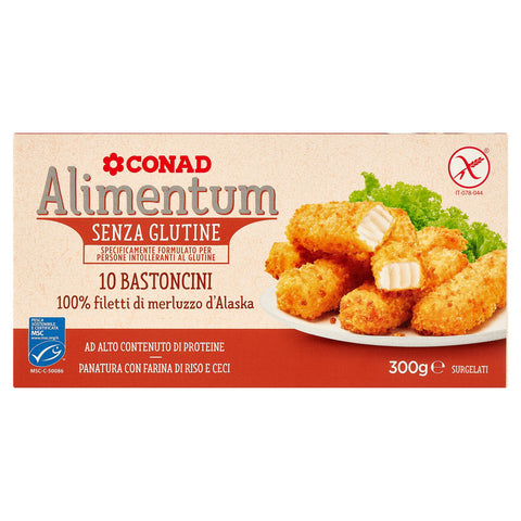 CONAD ALIMENTUM Bastoncini di merluzzo 300 GR