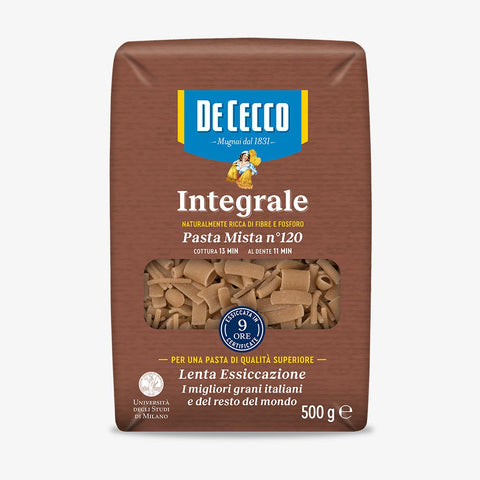 DE CECCO pasta mista Integrale 120  500 GR